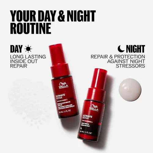 Miniatura 14 de Wella Professionals ULTIMATE REPAIR Night Serum Overnight Leave-in Treatment for Dull, Dry, Frizzy Hair Repair Breakage & Protect Against Night