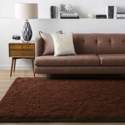 Miniatura 7 de Ompaa Alfombra esponjosa, alfombra mullida súper suave para dormitorio, sala de estar, alfombra grande de felpa de 6 x 9 pies, alfombra de pelo