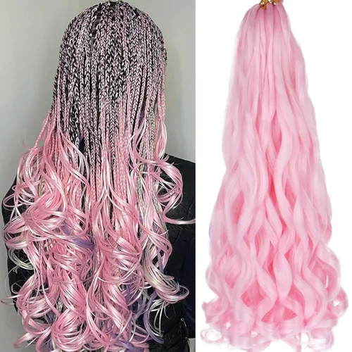 Miniatura 47 de Unionbeauty - Cabello rizado francés trenzado de 10 pulgadas, trenzas rizadas estilo Bob francés, cabello de ganchillo, 8 paquetes de trenzas