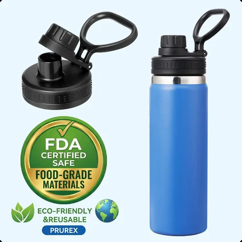 Miniatura 5 de Replacement Spout Lid for Hydro Flask Wide Mouth Bottles (12/16/18/22/32/40/64oz) – 2.28" Leak-Proof Sports Cap Accessory, Secure Fit Negro paquete