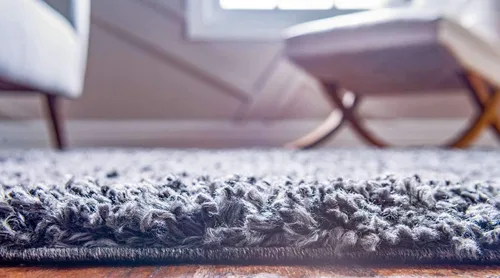 Miniatura 3 de Unique Loom Davos Shag Collection - Alfombra de área, color liso (4 pies 1 pulgada x 6 pies 1 pulgada, rectangular, color pimienta)