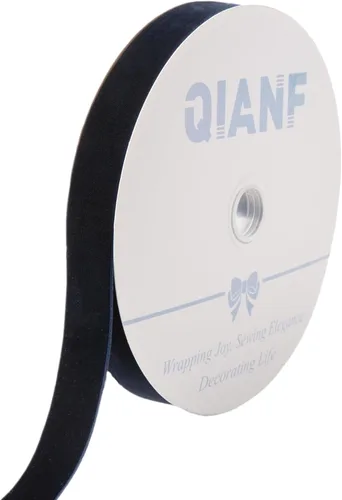 Miniatura 23 de QIANF Cinta de terciopelo, carrete de 1 1/2 pulgadas por 25 yardas (rojo)