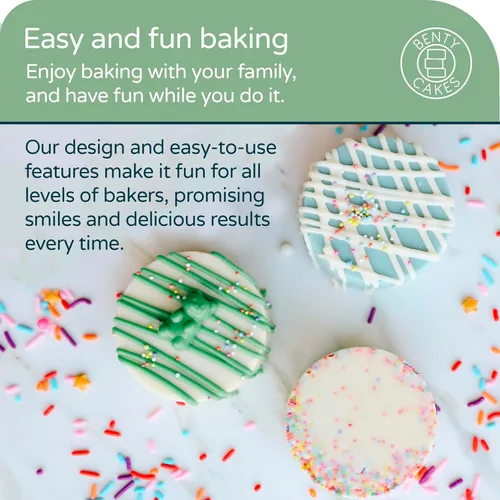 Miniatura 3 de Benty Cakes – El juego original de Cake Puck Bonus – Mejor que un Cake Pop! Haz postres cubiertos de chocolate – Silicona libre de BPA – Incluye 1