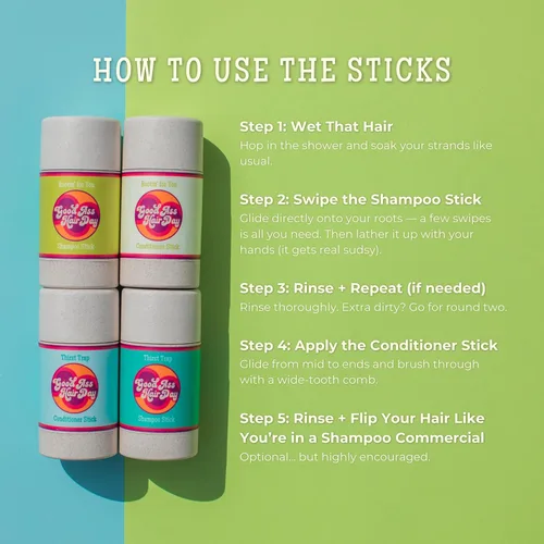 Miniatura 3 de Good A- Hair Day - Barra de champú natural con aceites esenciales, apta para viajes (Rootin' For You)
