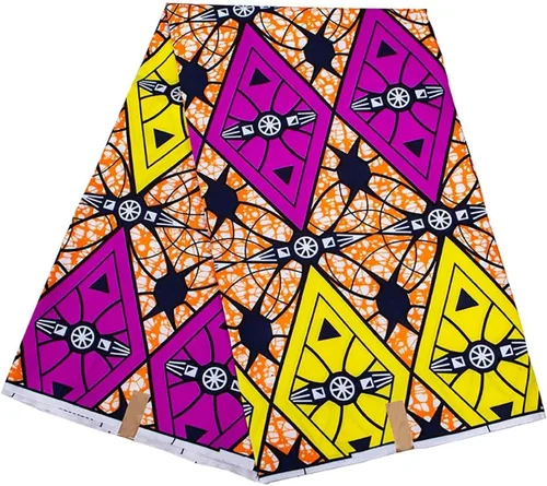 Miniatura 19 de HollandaisWax Tela africana 6 yarda impresa tela africana Ankara tela de cera para vestido de fiesta 6681NEWa
