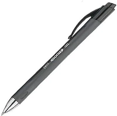 Miniatura 4 de STAPLES Bolígrafos de gel retráctiles, punta media de 0.028 in, tinta negra, paquete de 12 bolígrafos de gel Sonix con clip de bolsillo