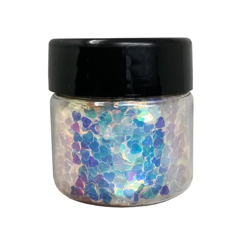 Miniatura 7 de Tarro biodegradable de estrellas holográficas con purpurina de grado cosmético de 0.75 onzas, vegano y fabricado en los Estados Unidos