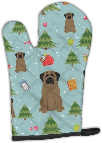 Miniatura 380 de Caroline's Treasures BB2732OVMT Dog House Collection Border Collie - Guante de horno grueso resistente al calor para sartenes calientes y horno