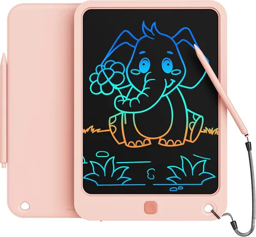 Miniatura 13 de Tableta de escritura LCD de 10 pulgadas, juguetes para niños y niñas de 3, 4, 5, 6, 7, 8, 9, 10 años, tableta de dibujo de garabatos colorida