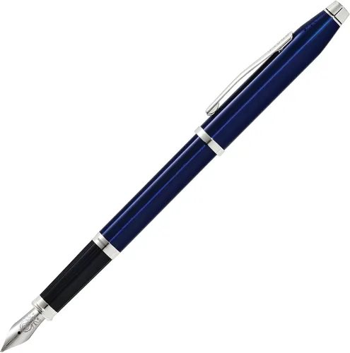 Miniatura 18 de Cross Century II - Bolígrafo esmaltado color azul cobalto translúcido Gris metalizado