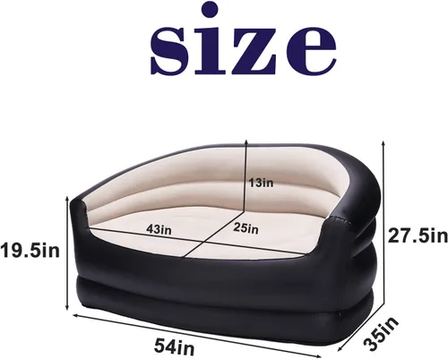 Miniatura 2 de Sofá inflable de aire, silla inflable para exteriores y sala de estar