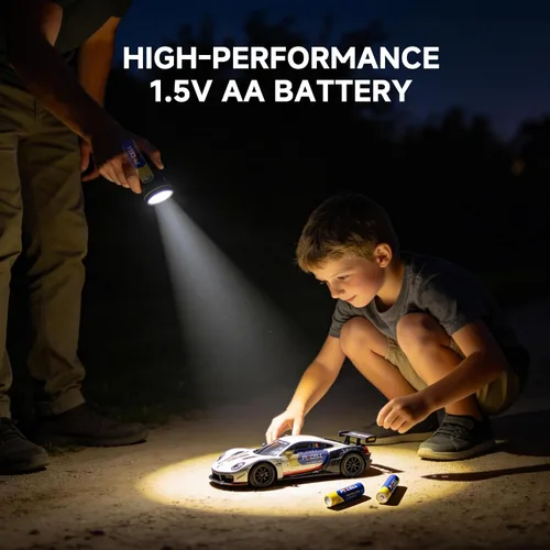 Miniatura 5 de PKCELL Paquete de 20 pilas AA, baterías dobles A, batería de carbono de alto rendimiento de 1.5 V para velas LED, reloj, mandos remotos, linternas
