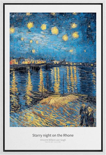 Miniatura 51 de SIGNWIN Lienzo enmarcado para pared, diseño de Vincent Van Gogh, un par de amantes, naturaleza, ilustraciones de área silvestre, bellas artes