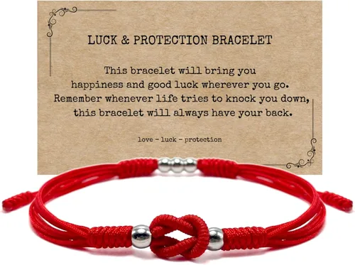Miniatura 8 de LAMIBEE Infinity Surfer - Pulsera de la amistad con amor y amistad con color multicolor, cuerda de protección de nudo tibetano de la suerte tejida