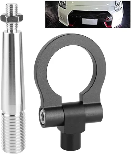 Miniatura 3 de Gancho de remolque, gancho de remolque para JDM con tornillo para pista de carreras, anillo de remolque para GTR R35 370Z 2009 en adelante para Juke