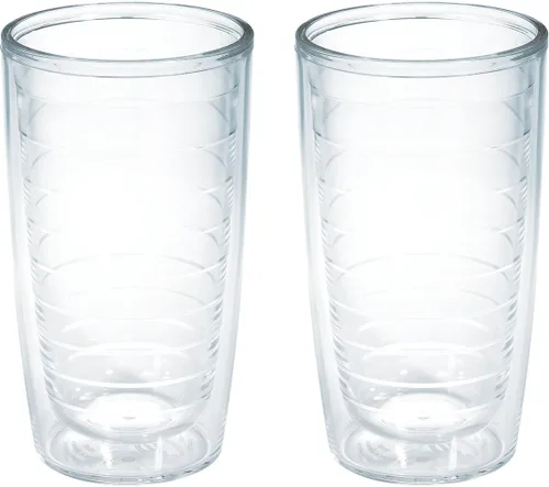 Miniatura 21 de Tervis - Vaso de viaje de mesa transparente y colorido Bayou View Collection fabricado en Estados Unidos, taza de viaje de doble pared con Surtido