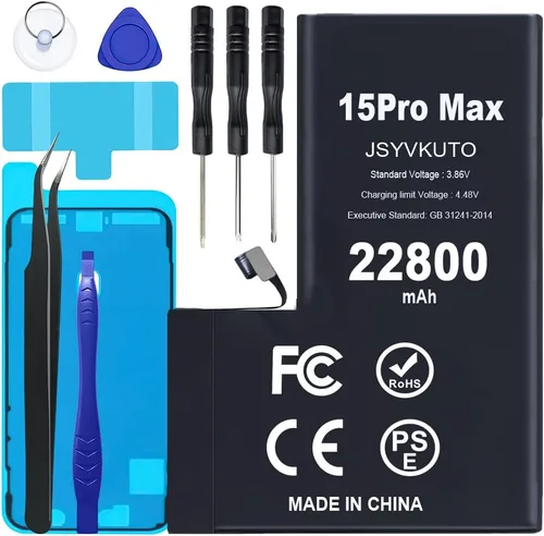 Miniatura 12 de Batería de repuesto de 22800mAh [actualizada] para iPhone 11, nueva batería de repuesto de 0 ciclos de mayor capacidad para iPhone 11 con kit