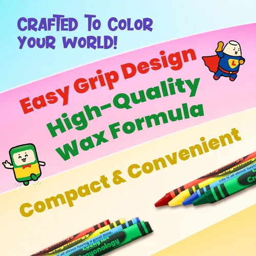 Miniatura 5 de Crayones de cera sin envolver, paquete a granel de 450 unidades, preclasificados en 9 colores vibrantes para niños y profesores, seguridad ASTM