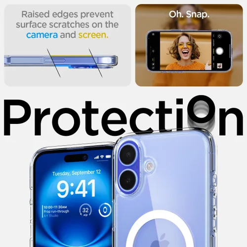 Miniatura 342 de Spigen Funda para iPhone 13 Mini, ultra híbrida MagFit [antiamarilleo] [compatible con Magsafe] - Transparente