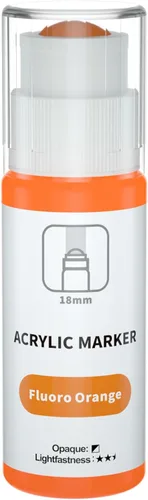 Miniatura 6 de FansArriche Marcadores de pintura acrílica, punta redonda jumbo de 0.709 in (2 onzas), marcadores de pintura a base de agua para arte, lienzo