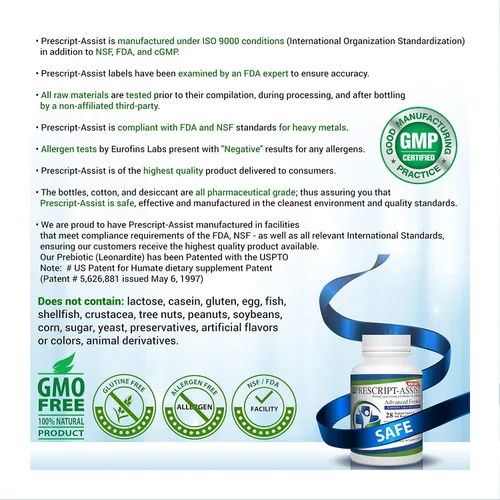 Miniatura 5 de Prescript Assist - Prebióticos y probióticos para la salud digestiva e inmunológica con proteína de guisante avanzada, 28 cepas de microflora