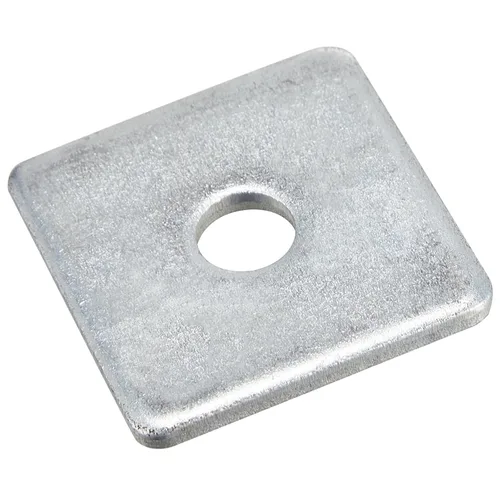 Yaocom 1 pieza de arandelas cuadradas de 5/8 pulgadas (diámetro interior) x 1/8 x 3 x 3 pulgadas, junta de acero galvanizado resistente, arandelas