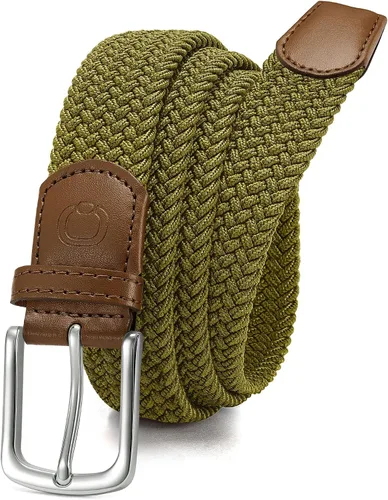 Miniatura 9 de CHAOREN Cinturón para hombre, cinturón de golf trenzado elástico para hombres de 1 3/8 pulgadas, regalo para pantalones de golf, pantalones cortos