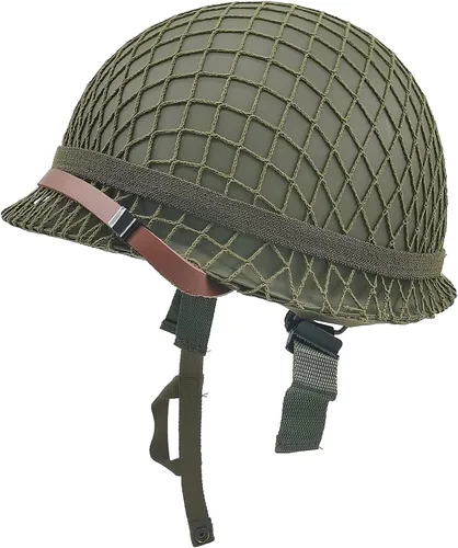 WWII - Casco M1 del ejército de los Estados Unidos, engranaje de la Segunda Guerra Mundial, casco de la Segunda Guerra Mundial de la Segunda Guerra