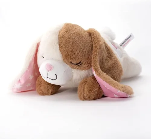 Miniatura 2 de Downtown Pet Supply Heartbeat - Juguete para cachorros con pulso, juguete cómodo de conejo de peluche para perros ansiosos con latido cardíaco