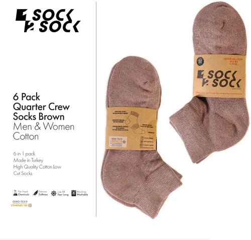 Miniatura 4 de 1SOCK2SOCK Paquete de 6 calcetines deportivos de algodón para hombres y mujeres, de algodón, corte bajo, calcetines para correr