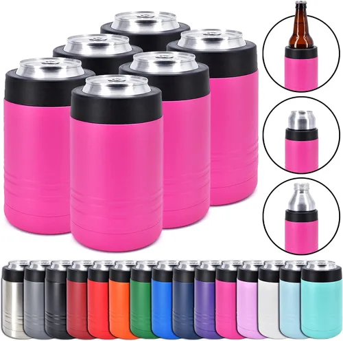 Miniatura 20 de Clear Water Home Goods - Enfriador de bebidas de acero inoxidable de doble pared aislado al vacío de 12 onzas - Revestimiento en polvo negro