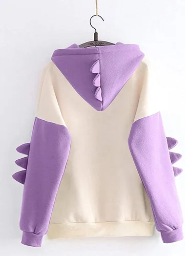 Miniatura 2 de Dinosaur Hoodie Kawaii Pullover Cute Hooded Sweatshirt For womens