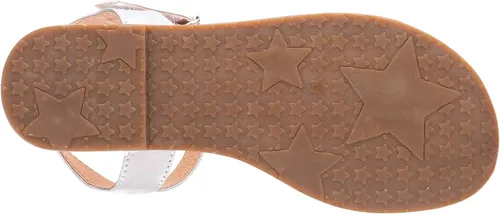 Miniatura 6 de Olivia Miller Zapatos para niños, Majestic Strappy brillante plata niñas sandalias de diapositivas planas