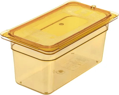 Carlisle FoodService Products Sartén de alimentos de alta temperatura, contenedor de almacenamiento de alimentos de tamaño 1/3 para servir alimentos