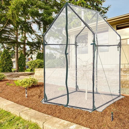 Miniatura 7 de Gardzen Mini invernadero resistente portátil, casa verde, tienda de campaña transparente, pequeño invernadero para plantas de interior y exterior