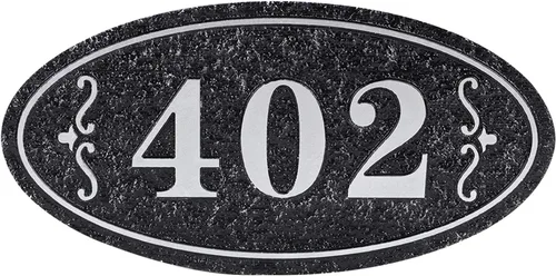Miniatura 7 de GREUS Letrero personalizado con número de casa, placa de dirección personalizada, pizarra para interiores y exteriores, letreros decorativos