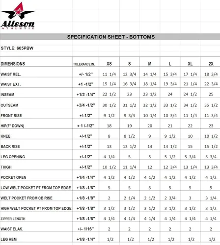 Miniatura 3 de Alleson Athletic pantalones softball con trabillas de cinturón para mujer