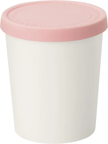 Tovolo Sweet Treat - Recipiente reutilizable para helado casero, color rosa, recipientes apilables de almacenamiento de 1 cuarto de galón con tapas