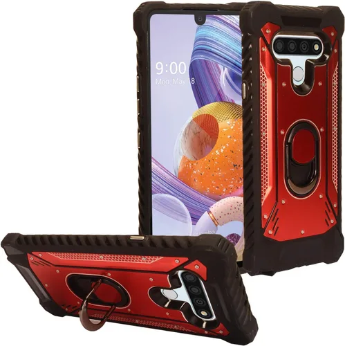 Miniatura 19 de Para LG Stylo 6 LM-Q730 (2020) - Funda híbrida con soporte de anillo - RS2 Negro