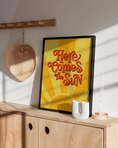Miniatura 5 de HAUS AND HUES Pósteres Indie y pósteres hippies para dormitorio, letras de los Beatles, arte de pared, imágenes indie, decoración de pared, obras