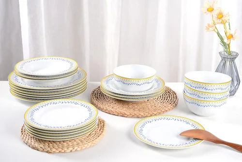 Miniatura 8 de Braque Juego de 6 platos de cerámica para postre, de 6 pulgadas, para postre, ensalada, aperitivo, plato pequeño para servir para microondas, horno