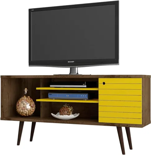 Miniatura 48 de Manhattan Comfort Liberty Soporte de TV Moderno de Mediados de Siglo para Televisores de hasta 46 Pulgadas, Centro de Entretenimiento