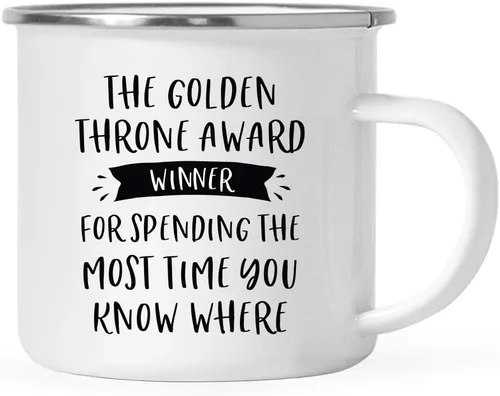 Miniatura 22 de Andaz Press Taza de café de acero inoxidable de 11 onzas con diseño de fogata, regalo divertido para compañero de trabajo, ganador del premio