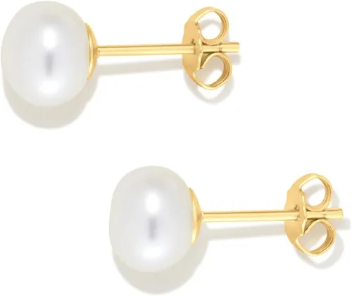 Miniatura 3 de Tienda Essentials 14K Gold Plated Sterling Silver Freshwater Pearl Stud