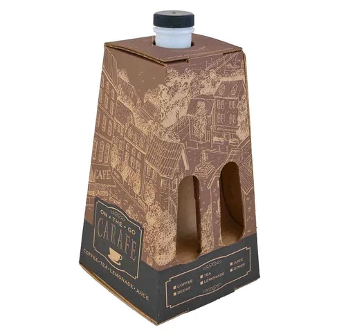 Miniatura 3 de Southern Champion Tray Kraft garrafa de bebidas, corrugado, capacidad de hasta 96 onzas, 4