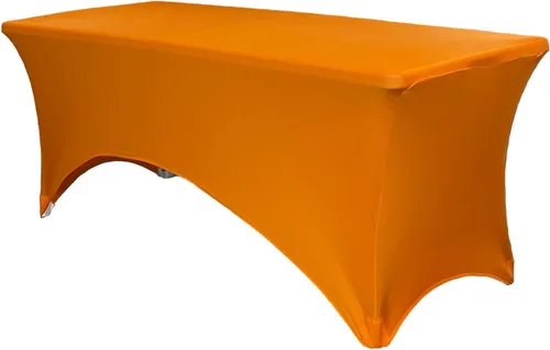 Miniatura 14 de YOUR CHAIR COVERS Mantel rectangular de elastano ajustable de 5 pies, color blanco, para decoración de bodas, eventos, patio, cubierta elástica
