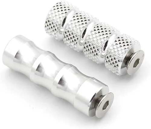 Miniatura 15 de Estriberas de freno para palanca de cambios de motocicleta con agujero de 0.236 in, pedal universal para retrasos, color negro