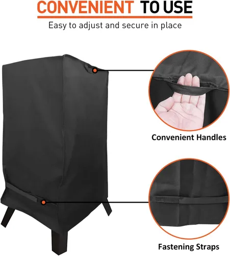 Miniatura 3 de Arcedo Funda para ahumador eléctrico de 30 pulgadas para ahumador Masterbuild, cubierta de parrilla impermeable resistente al agua, cubierta