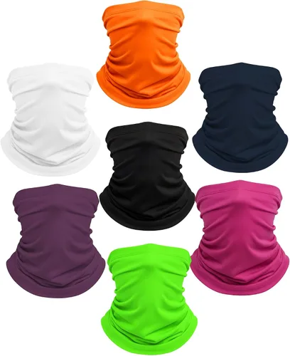 Miniatura 10 de Xeoxarel Neck Gaiter, 7 Pack Cooling UV Protection, Bandana Face Mask Scarf for Men and Women