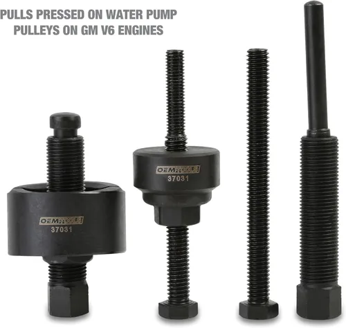 Miniatura 4 de OEMTOOLS Kit de extractor e instalador de polea de dirección asistida, remueve e instala poleas de bomba de dirección asistida en la mayoría